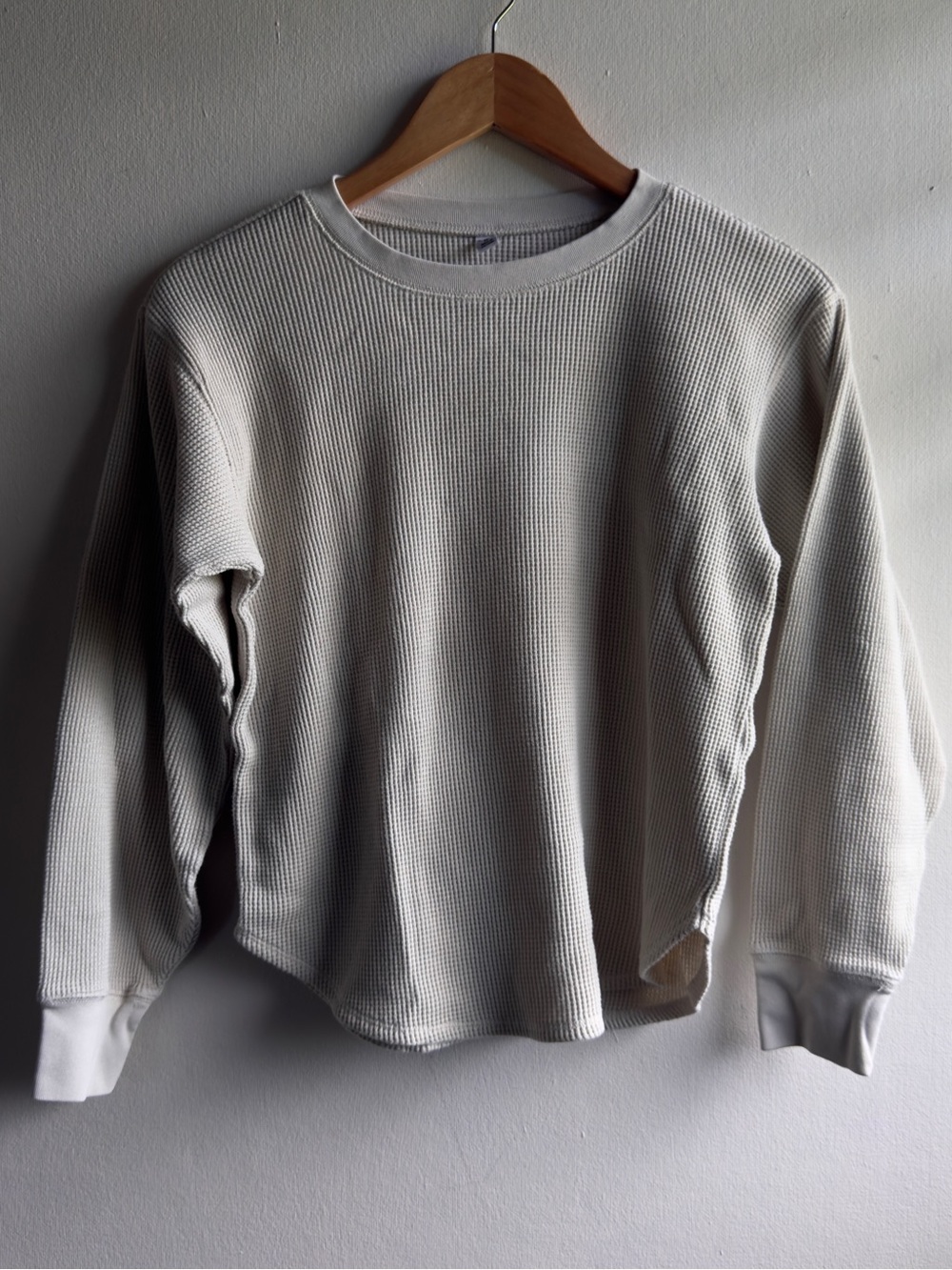 Uniqlo Waffle Crew Neck Long Sleeve